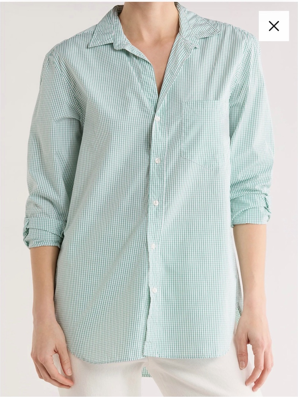 Frank & Eileen Joedy Relaxed Fit Cotton Button Up NWOT Original Packaging